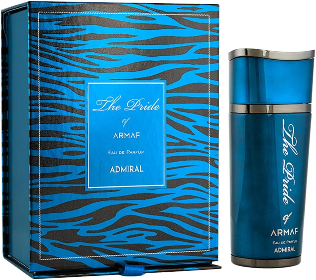 Armaf Perfume for Men, The Pride of Armaf Eau De Parfum Admiral 100ml Blue, Long Lasting Fragrance, Perfumes, For Him