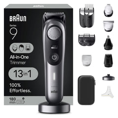 Braun All-in-One Style Kit Series 9 9440, Shaving Kit with 13-in-1 Trimmer for Beard, Body, Manscaping, Hair Clippers & More, Holiday Gifts for Men