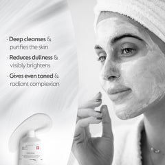 Swiss Image Brightening Face Mask Absolute Radiance with Niacinamide 75 ml | Purifies, Hydrates, Brightens Skin |Reduces Pores & Evens Skin Tone | Detoxifies & Boosts Glow| All Skin Types | Swiss Made