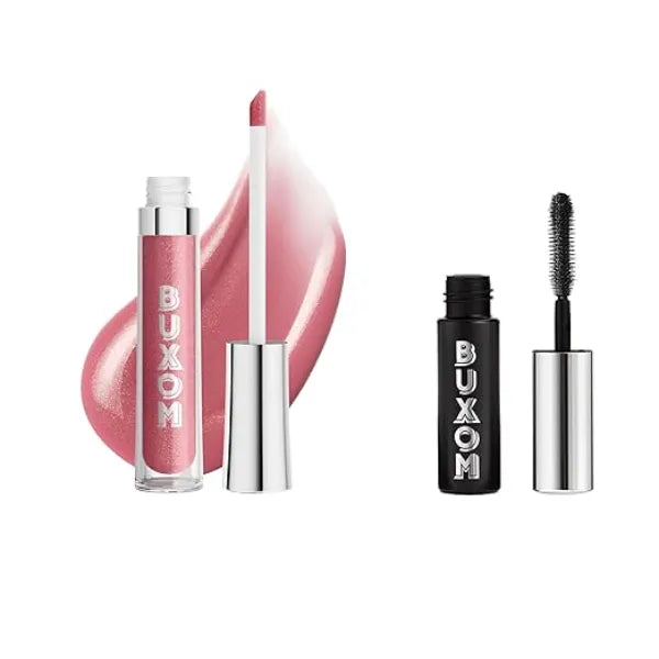 Buxom Full On Plumping Lip Polish in Dolly + Mini Lash Volumizing Mascara
