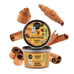 Organic Shop Honey Cinnamon Body Scrub, 250 Ml, Gold, Ml (Pack Of 1)