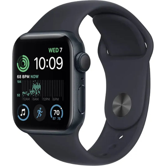 Apple SE (2nd Gen) 40MM/ML Smart Watch Aluminum Case with Sport Band (GPS Only) - Midnight