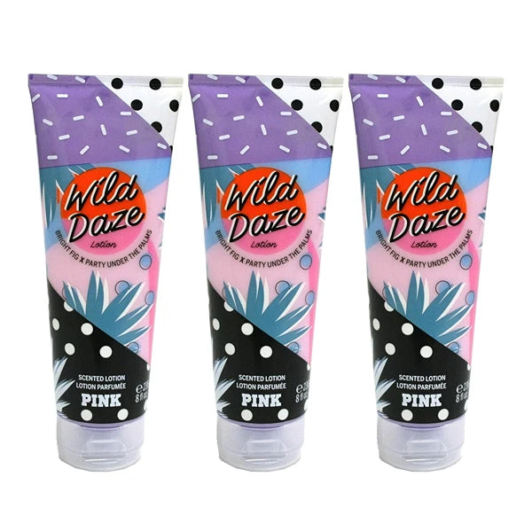Victoria's Secret Pink Wild Daze Body Lotion Lot of 3