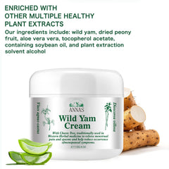 ANNAS Wild Yam Cream, Organic Wild Yam Cream for Hormonal Balance, Organic Wild Yam Root Cream for Women Promotes Perimenopause and Menopause