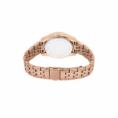 Fossil Scarlette Mini Three-Hand Date Stainless Steel Watch - ES5061 Rose Gold