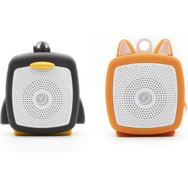 Yogasleep Pocket Baby Soother Sound Machine for Baby - Animal Favorites Bundle: Fox & Penguin