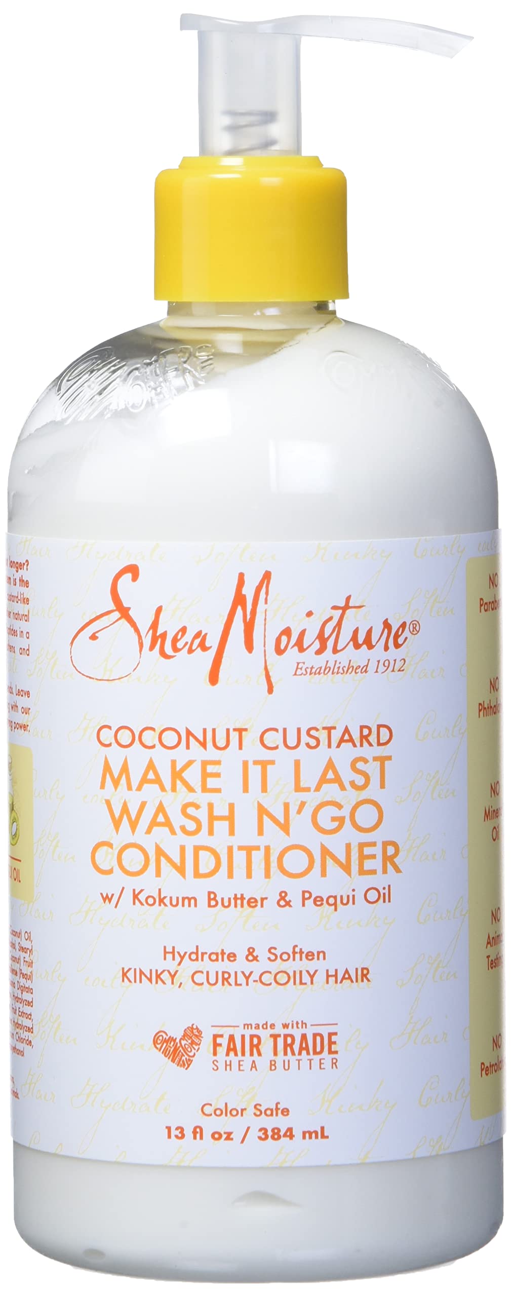 SHEA MOISTURE Coconut custard make it last wash n' go conditioner, 350ml