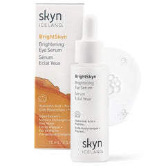 Skyn ICELAND Brightening Eye Serum, Peptides And Hyaluronic Acid Treatment, Helps Smooth Wrinkles, Improve Elasticity And Brightness. Lightweight Hydrating Formula For Under Eye Area - 15ml