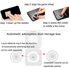 Mobile Phone Game Joystick Game Control Touch Screen Joypad Game Controller for iPad iPhone Android Mobile Tablet Smart Phone Joystick Touch Screen Joypad Tablet Funny Game Controller 2PACK