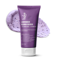 BAKE 2% Kojic Acid Lavender Smoothie Body Scrub for Women & Men | Skin Brightening, Treats Hyperpigmentation & Tan Removal | Shea Butter, Walnut Granules, Jojoba Oil | 150g, Scent, Shea Butter