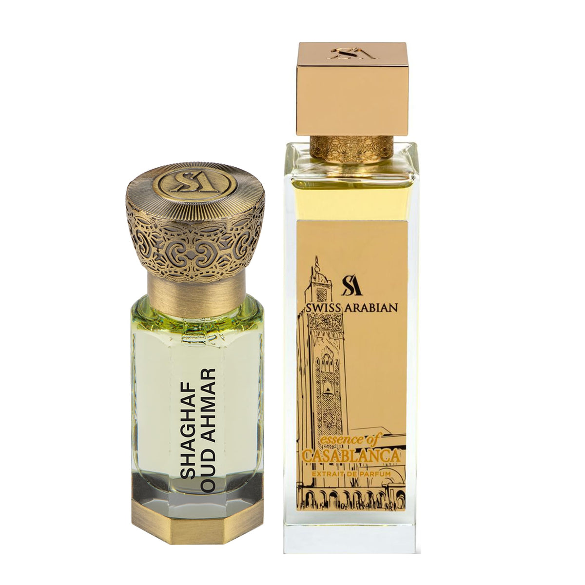 Swiss Arabian Essence of Casablanca 100ml EDP + Shaghaf Oud Ahmar 12ml CPO