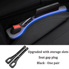 Car Seat Gap Filler Organizer, 2024 Car Gap Filler Organizer, Car Side Seat Gap Filler, Vehicle-Mounted Gap Leak-Proof Filling Strip, Universal Car Seat Gap Filler for Car SUV Truck (Black, 1 Pair)