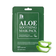 BENTON Aloe Soothing Mask Pack 23g 10 Pack (230g_new) Aloe & Green Tea Leaf Water Contained Hydrating and Cooling Facial Mask Sheet, Fresh Moisturizing and Cooling Effect