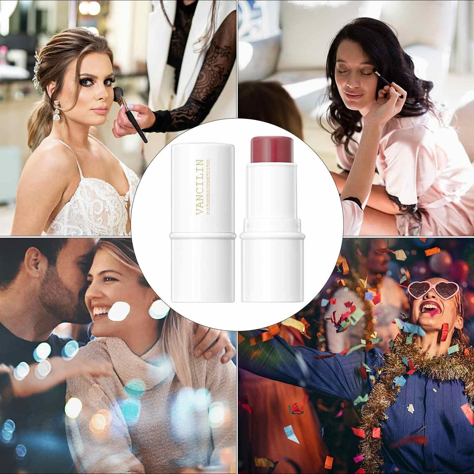 Contouring Stick | Universal Blush Stick for Cheeks,Makeup Stick Plaster Design Highlight Bronzer Shaping Trimming Stick for Lip Cheek Eyes