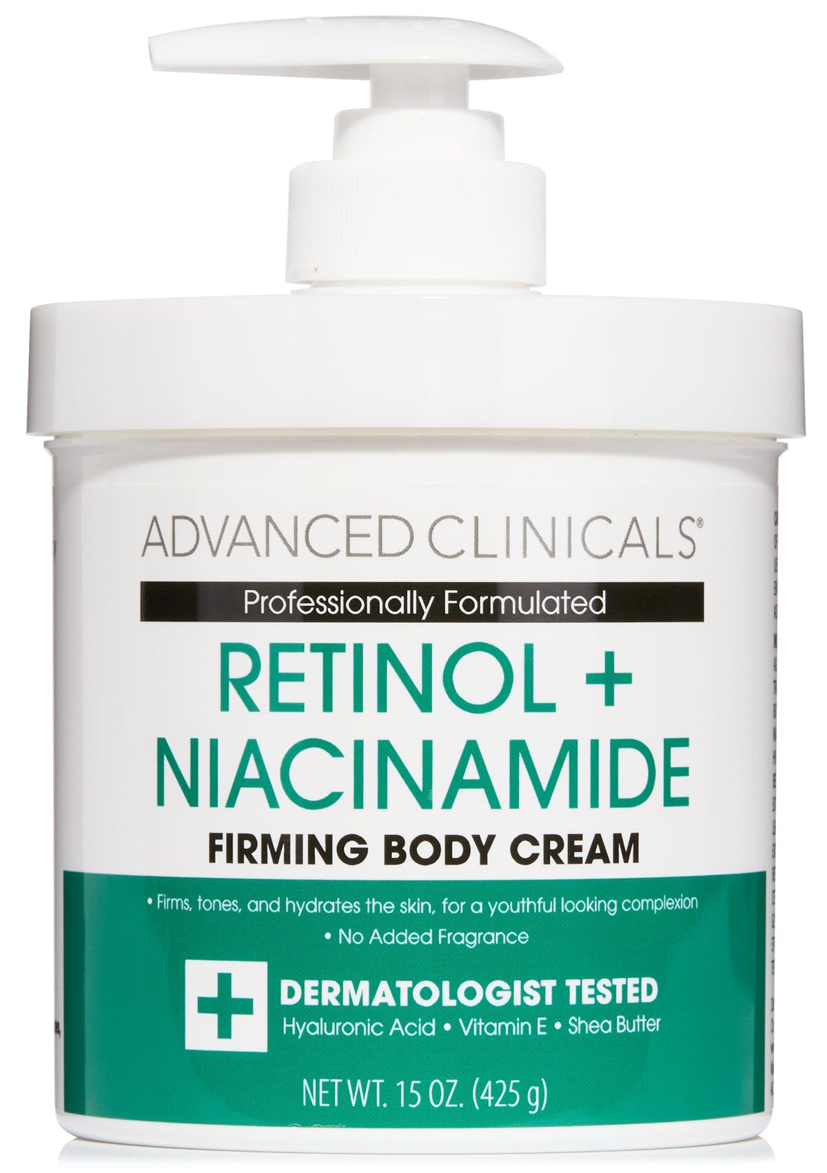 Advanced Clinicals Retinol Body Lotion, Skin Firming and Anti-Aging Moisturizer for Crepey Skin, 15 oz, Retinol Cream for Face and Body
