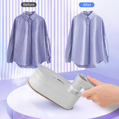 VorsiPro Steam Iron for Clothes Smart Display, Handheld Steamer Iron Support Dry and Wet Ironing,180° Rotatable Handheld Size Portable Fabric Clothing Steamers for Travel and Home (A)