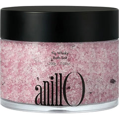 ANILLO Fig Whisky Bath Salt – Aromatherapy Soak with Fig, Argan & Jojoba Oils – Deep Moisturizing & Relaxing Korean Spa Salt – 7.05 oz