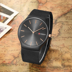 CURREN Men's Sports Waterproof Stainless steel Wrist Watch 8256 All Black