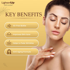 OMIC LightenUp, Anti Aging Brightening Body Lotion - 13.5 Fl oz / 400ml - Moisturizing Body Lotion - For Armpits, Elbows, Knees, and Heels - Body Moisturizer with Argan Oil, Shea Butter