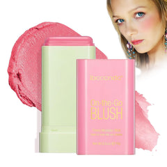 OBABO Blush Stick, Blush Cream for Cheeks Eyes Lips,Blush in Natural with Waterproof Sweat-Resistant, Tinted Solid Stick with Long Lasting, Nude Makeup Multi-Use Color Stick Creamy Blush (Shy Pink)