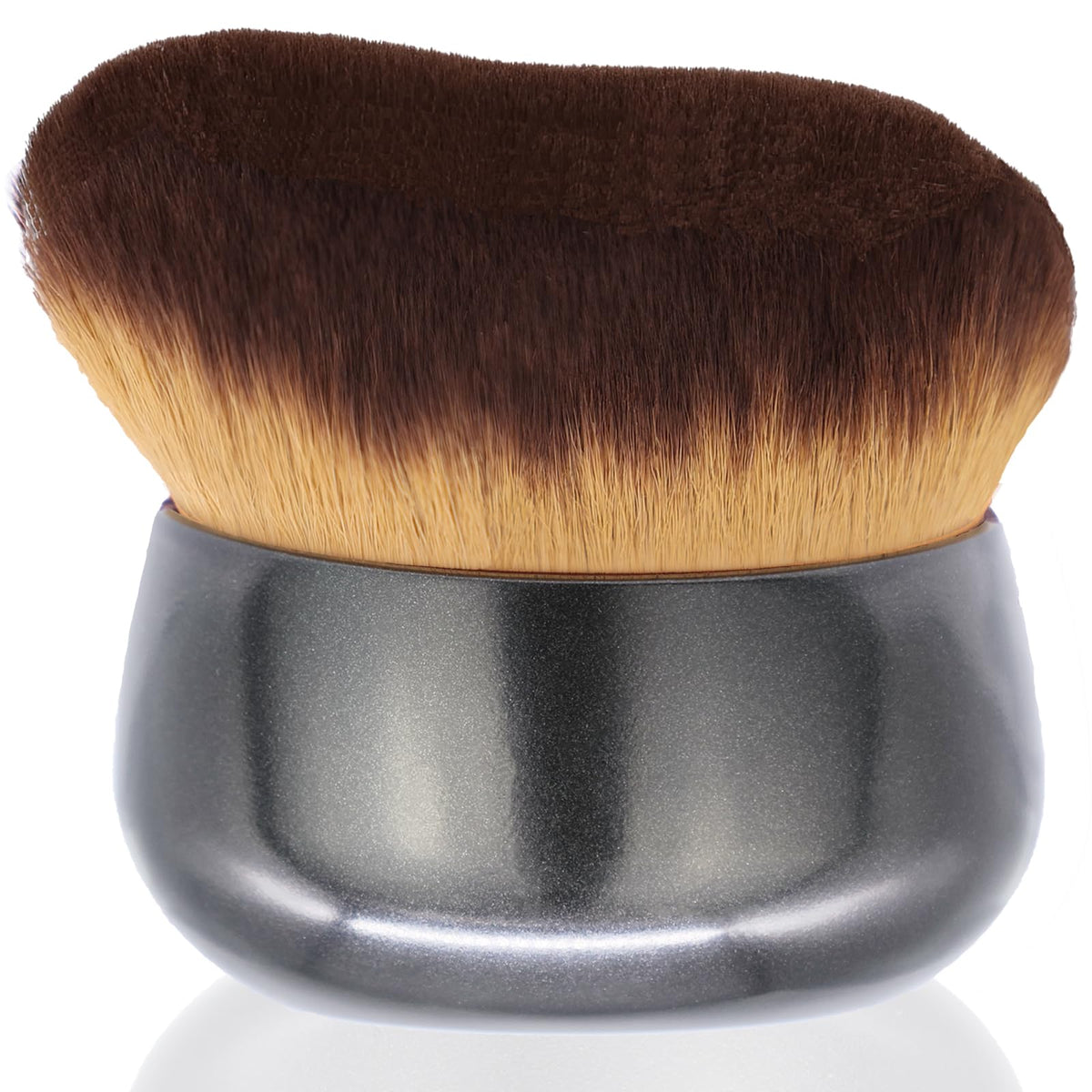EOICCEOH Extra Large Body Makeup Brush For Self Tanner, Leg Makeup &Bronzer Blend,75 mm Wide-headed Kabuki Brush Provides More Even &Pretty Application, Oval Face&Back Makeup Brush, Wet&Dry Use- Glamour Black