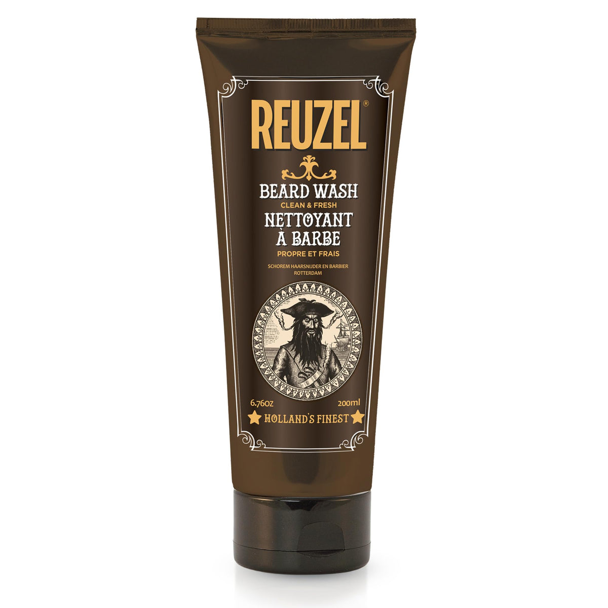 Reuzel Clean And Fresh Beard Wash - Light, Citrus Mint Scent, Cleanses And Conditions Beard, Gently Removes Residue, Keeps Beard Moisturized, Won'T Clog Pores, Vegan Formula - 6.76 Oz