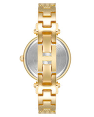 Anne Klein Women's Glitter Accented Textured Bangle Watch