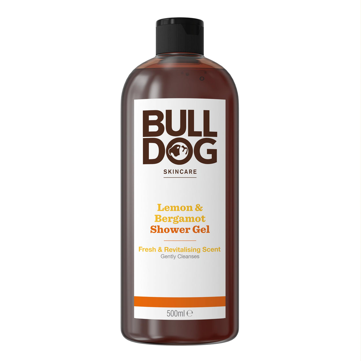 Bulldog Skincare Lemon & Bergamot Shower Gel for Men, Refreshing Men's Shower Gel - 500 ml