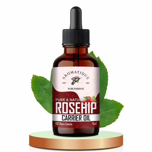 Aromatique Pure And Natural Cold Pressed Therapeutic Grade Rosehip Seed Oil (15 Ml) Red