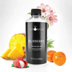 AROMELY B-Berry Diffuser Oil | Chic Boutique Hotel Scent with Lychee, Peony & Pear | Hotel Collection Oil for Waterless & Cold Air Diffusers (500ml)