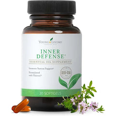 Young Living Inner Defense Softgels with Oregano & Essential Oils Seasonal Wellness Supplement for Adults Essential Oil Softgels 30 Count