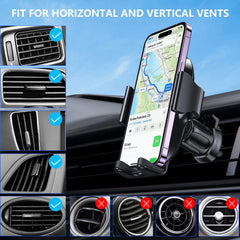 Miracase 【Holder Expert Generation】 Car Phone Holder, Mobile Holder for Car Air Vent, Phone Holder Car Compatible with iPhone 14 Pro Max 13 12 11, Samsung S23, Xiaomi, ONEPLUS, Google, HUAWEI and more