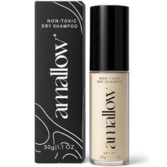 Amallow Non Toxic Dry Shampoo Powder With Organic Ingredients Arrowroot, Bentonite Clay, Aloe Vera, & Essential Oils No Talc, No Aerosol Men & Women Great For Travel