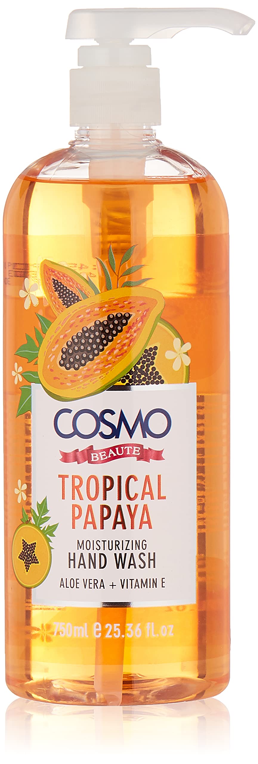 CD COSMO DESIGNS Cosmo Beauty Hand Wash Tropical Papaya, 750Ml