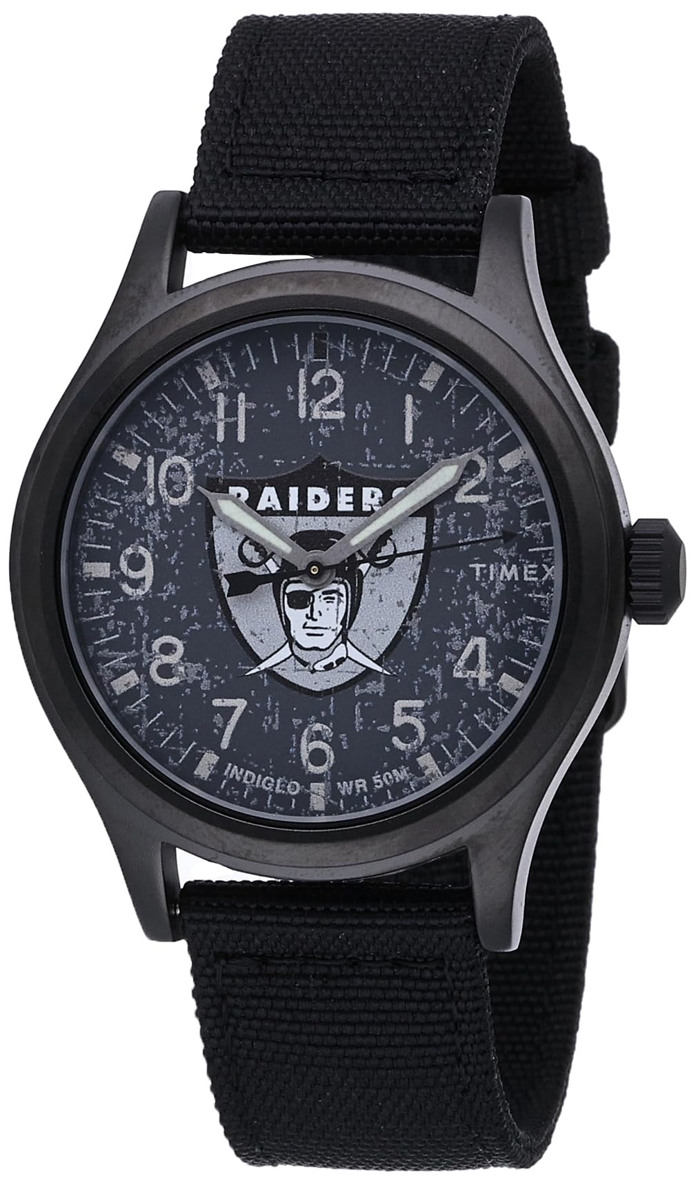 Timex Tribute Men's NFL Scout 40mm Quartz Fabric Strap - Las Vegas Raiders