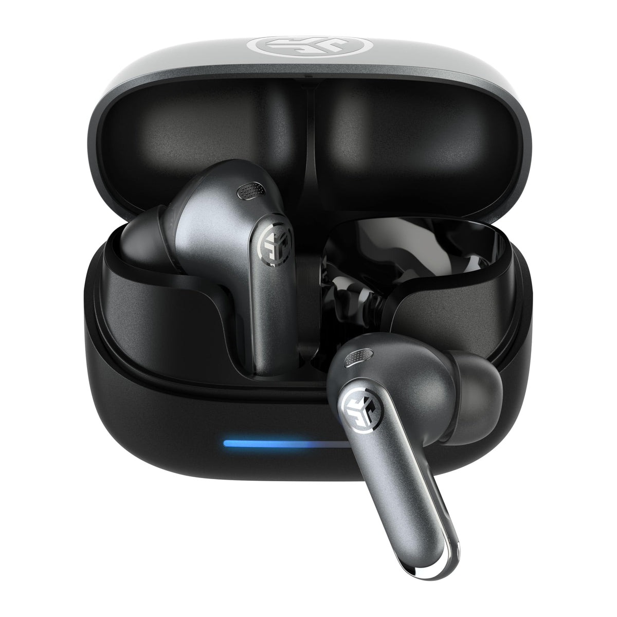 JLab Epic Buds ANC Wireless Bluetooth Earbuds with Charging Case, Black