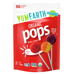 YumEarth Organic Lollipop, Assorted Flavors, 50 Lollipops - 310g