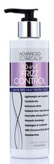 Advanced Clinicals 10-in-1 Anti-Frizz & Heat Protectant Moisturizing Hair Cream with Coconut & Bamboo Strengthens & Detangles Dry & Damaged Hair DEA, Paraben, Sulfate & Color Safe 240ml