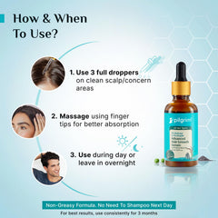 Pilgrim Redensyl 3% + Anagain 4% + Baicapil Advanced Hair Growth Serum (30ml) for Scalp with Korean Black Rice, Saw Palmetto | Control Hair Fall, Stimulate Hair Regrowth, Hair (30ml, (Pack of 1))