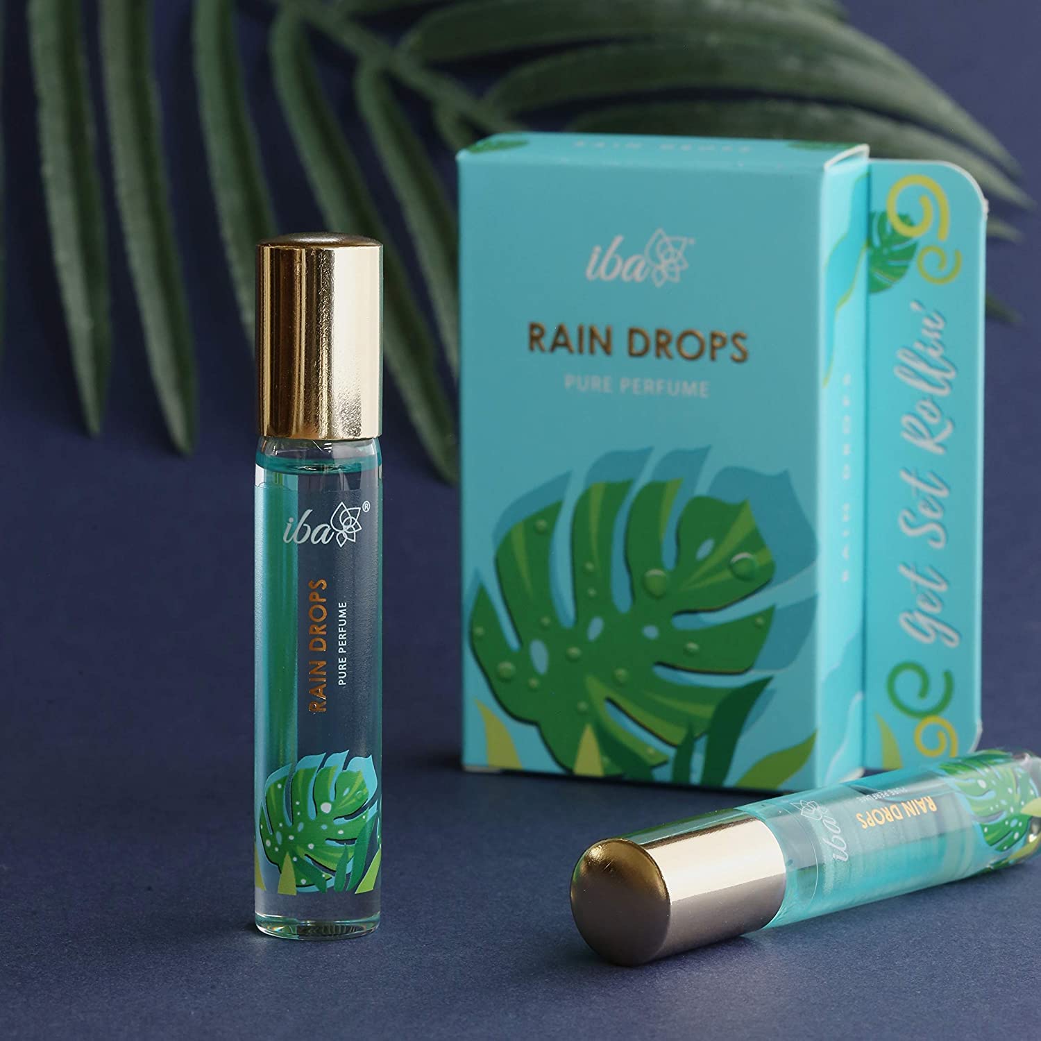 Iba Pure Perfume - Rain Drops, 10 ml, Aqua l Alcohol Free, Long Lasting l Vegan & Cruelty Free