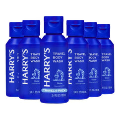 Harry's Body Wash for Men, Stone Scent- Travel Size Toiletries - 3.4 FL Oz, Pack of 6