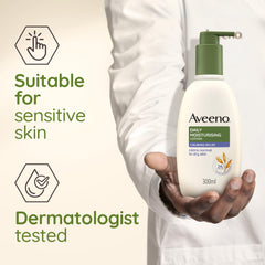 Aveeno Daily Moisturising Lotion Calming Relief, With Nourishing Oat & Calming Lavender, 24-Hour Moisturisation, Suitable for Sensitive Skin, Fast Absorbing, 300ml