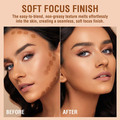 MAKINGTEC 3 Pack Bronzer Contour & Highlighter & Concealer Makeup Set Highly Pigmented Long Lasting Bronzer Contour Wand Waterproof Smooth Natural Highlighters Concealer Bronzer Makeup Gift For Women