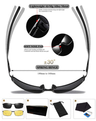 Sunglasses Mens Womens Polarised Sunglasses UV Protection Sunglasses metal frame Ultra Light for Driving Travel Fishing Running Outdoor Eyewear Sun glasses