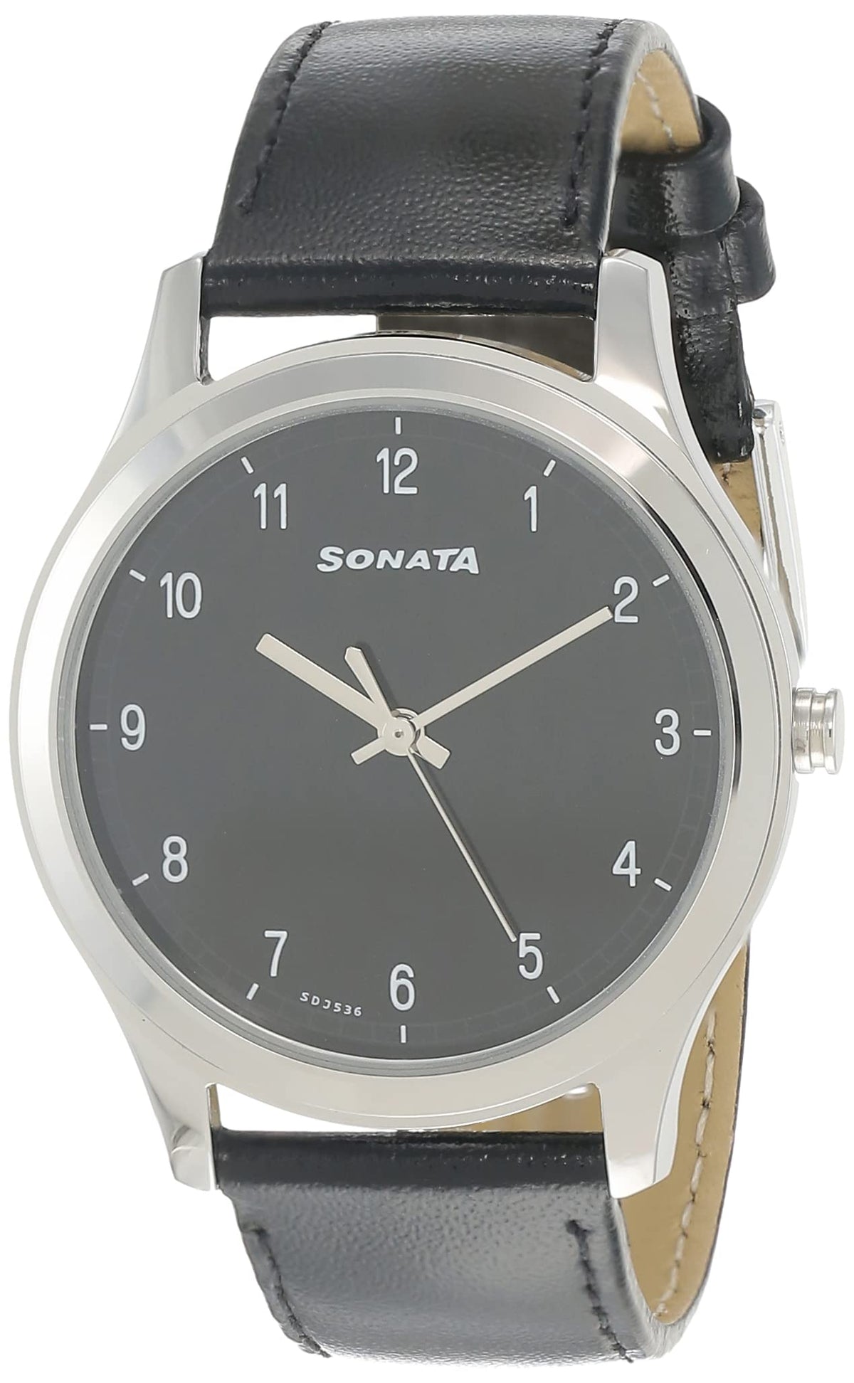 Sonata Black Dial Analog watch For Men-NR7135SL02