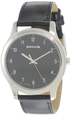 Sonata Black Dial Analog watch For Men-NR7135SL02