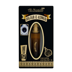 Barrel Series Hajre Aswad Attar Roll On for Men & Women - Pack of 2 (6ml Each) | Alcohol Free Fragrance