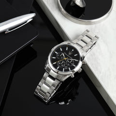 Maserati Classic Date Chronograph Analog Dial Color Black Men's Watch - R8853151010 - Metallic