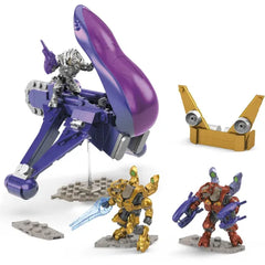 MEGA Mattel Halo Arbiter's Quest Banshee Vehicle Halo Infinite Construction Set,Building Toys for Boys