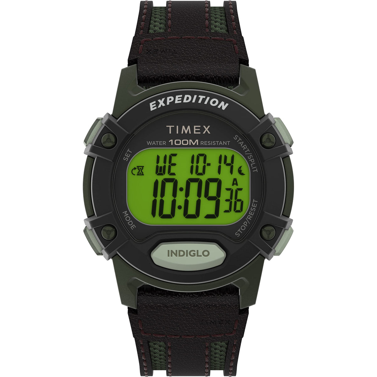 Timex Men's T49949 Expedition Digital CAT - Brown/Digital Green/Green